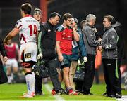 28 November 2014; Pat Howard, Munster, leaves the field after picking up an injury during the first half. Guinness PRO12, Round 9, Munster v Ulster. Thomond Park, Limerick. Picture credit: Stephen McCarthy / SPORTSFILE