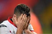 28 November 2014; Ian Humphreys, Ulster, reacts after his side's narrow defeat. Guinness PRO12, Round 9, Munster v Ulster, Thomond Park, Limerick. Picture credit: Stephen McCarthy / SPORTSFILE