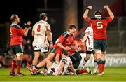 28 November 2014; Donncha O'Callaghan, Munster, celebrates his side's victory. Guinness PRO12, Round 9, Munster v Ulster. Thomond Park, Limerick. Picture credit: Stephen McCarthy / SPORTSFILE