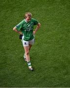 28 September 2014; Fermanagh's Shauna Hamilton dejected after the game. TG4 All-Ireland Ladies Football Intermediate Championship Final, Down v Fermanagh. Croke Park, Dublin. Picture credit: Ray McManus / SPORTSFILE