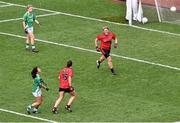28 September 2014; Kyla Trainer, Down, celebrates scoring a goal. TG4 All-Ireland Ladies Football Intermediate Championship Final, Down v Fermanagh. Croke Park, Dublin. Picture credit: Ray McManus / SPORTSFILE