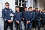 29 November 2014; Leinster Under-18 Club members during a reception with John Glackin, Leinster President at the Leinster v Ospreys, Guinness PRO12 Round 9 match. Picture credit: Pat Murphy / SPORTSFILE