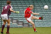 21 July 2007; Mary O'Connor Cork, in action against Emer Flaherty, Galway. TG4 All-Ireland Ladies Football Championship Group 2, Cork v Galway, Gaelic Grounds, Co. Limerick. Picture credit: James Horan / SPORTSFILE