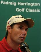 27 July 2007; Open Championship winner Padraig Harrington speaking at a press conference to announce details of the Audi Padraig Harrington Golf Classic. The K Club, Straffan, Co. Kildare. Picture credit: Pat Murphy / SPORTSFILE