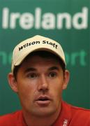 27 July 2007; Open Championship winner Padraig Harrington speaking at a press conference to announce details of the Audi Padraig Harrington Golf Classic. The K Club, Straffan, Co. Kildare. Picture credit: Pat Murphy / SPORTSFILE