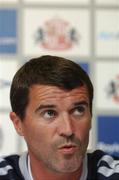 27 July 2007; Sunderland manager Roy Keane speaking at a press conference ahead of tomorrow's friendly with Bohemians in Dalymount Park. Malahide FC, Malahide, Co. Dublin. Picture credit: Brian Lawless / SPORTSFILE