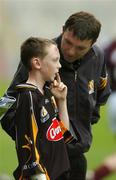 28 July 2007; Kilkenny goalkeeper James McGarry with his son Darragh before the game. Guinness All-Ireland Senior Hurling Championship Quarter-Final, Kilkenny v Galway, Croke Park, Dublin. Picture credit; Brendan Moran / SPORTSFILE