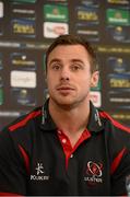 2 December 2014; Ulster's Tommy Bowe during a press conference ahead of their side's European Rugby Champions Cup 2014/15, Pool 3, Round 3, game against Scarlets on Saturday. Ulster Rugby Press Conference, Kingspan Stadium, Ravenhill Park, Belfast, Co. Antrim. Picture credit: Oliver McVeigh / SPORTSFILE