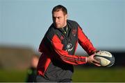 2 December 2014; Munster's Johne Murphy in action during squad training ahead of their European Rugby Champions Cup 2014/15, Pool 1, Round 3, game against ASM Clermont Auvergne on Saturday. Munster Rugby Squad Training, University of Limerick, Limerick. Picture credit: Diarmuid Greene / SPORTSFILE