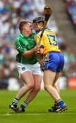 29 July 2007; Mark Foley, Limerick, in action against Niall Gilligan, Clare. Guinness All-Ireland Senior Hurling Championship Quarter-Final, Clare v Limerick, Croke Park, Dublin. Picture credit; Ray McManus / SPORTSFILE