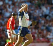 29 July 2007; Paul Flynn, Waterford, acknowledges the crowd after scoring his side's second goal. Guinness All-Ireland Senior Hurling Championship Quarter-Final, Cork v Waterford, Croke Park, Dublin. Picture credit; Stephen McCarthy / SPORTSFILE