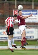 29 July 2007; Eddie McCallion, Derry City, in action against Derek O'Brien, Galway United. eircom League of Ireland Premier Division, Derry City v Galway United, Brandywell, Derry. Picture credit; Oliver McVeigh / SPORTSFILE