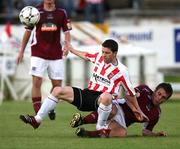 29 July 2007; Eddie McCallion, Derry City, in action against Alan Murphy, Galway United. eircom League of Ireland Premier Division, Derry City v Galway United, Brandywell, Derry. Picture credit; Oliver McVeigh / SPORTSFILE