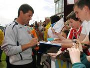 31 July 2007; Sunderland manager Roy Keane signs autographs at squad training ahead of their pre-season friendly with Galway United. Terryland Park, Dyke Road, Co. Galway. Picture credit; Pat Murphy / SPORTSFILE