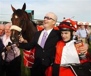 31 July 2007; Winning owner Paul Crossan with jockey Davy Moran and Incline who won The Tote Galway Mile E.B.F. Handicap. Galway Racecourse, Ballybrit, Co. Galway. Picture credit; Pat Murphy / SPORTSFILE
