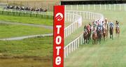 31 July 2007; The runners and riders on the big screen during The Tote Telebet 1850 238 669 Handicap race. Galway Racecourse, Ballybrit, Co. Galway. Picture credit; Pat Murphy / SPORTSFILE