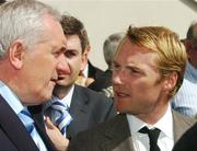 1 August 2007; An Taoiseach Bertie Ahern T.D. with singer Ronan Keating at The William Hill Galway Plate (Steeplechase Handicap). Galway Racecourse, Ballybrit, Co. Galway. Picture credit; Pat Murphy / SPORTSFILE