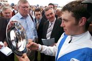 1 August 2007; Winning jockey Kevin Coleman with the Galway Plate after The William Hill Galway Plate (Steeplechase Handicap). Galway Racecourse, Ballybrit, Co. Galway. Picture credit; Matt Browne / SPORTSFILE