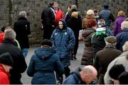 16 February 2014; Clare manager Davy Fitzgerald makes his way through the crowd for his side's pre-match warm-up. Allianz Hurling League, Division 1A, Round 1, Clare v Kilkenny, Cusack Park, Ennis, Co. Clare. Picture credit: Diarmuid Greene / SPORTSFILE