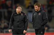 28 November 2014; Ulster head coach Neil Doak, left, and defence coach Jonny Bell. Guinness PRO12, Round 9, Munster v Ulster, Thomond Park, Limerick. Picture credit: Stephen McCarthy / SPORTSFILE
