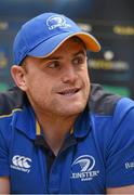 4 December 2014; Leinster's Jamie Heaslip during a press conference ahead of their European Rugby Champions Cup 2014/15, Pool 2, Round 3, game against Harlequins on Sunday. Leinster Rugby Press Conference, Leinster Rugby HQ, UCD, Belfield, Dublin. Picture credit: Stephen McCarthy / SPORTSFILE