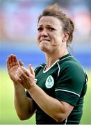 13 August 2014; A tearful Lynne Cantwell, Ireland, after the game. 2014 Women's Rugby World Cup semi-final, Ireland v England, Stade Jean Bouin, Paris, France. Picture credit: Brendan Moran / SPORTSFILE