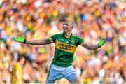 21 September 2014; Kieran Donaghy, Kerry, celebrates after scoring his side's second goal. GAA Football All Ireland Senior Championship Final, Kerry v Donegal. Croke Park, Dublin. Picture credit: Stephen McCarthy / SPORTSFILE