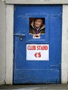 3 February 2014; Mary Whelan, from Kilganey, Clonmel, Co. Tipperary, selling tickets for the Club Stand at the Irish National Coursing Meeting, Powerstown Park, Clonmel, Co. Tipperary. Photo by Sportsfile