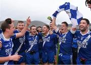6 December 2014; St Mary's players, from left, Shane Horgan, Denis Daly, Brian Curran, Conor Quirke, Paul O'Donoghue and Bryan Sheehan celebrate following their South Kerry Championship Final victory. South Kerry Championship Final Replay, St Mary's v Waterville. Con Keating Park, Cahersiveen, Co. Kerry. Picture credit: Stephen McCarthy / SPORTSFILE