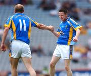 4 August 2007; Wicklow's Derek Daly celebrates his goal with team-mate Don Jackman, left. Tommy Murphy Cup Final, Wicklow v Antrim, Croke Park, Dublin. Picture credit; Brian Lawless / SPORTSFILE