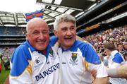4 August 2007; Mick O'Dwyer celebrates with Wicklow manager Arthur French. Tommy Murphy Cup Final, Wicklow v Antrim, Croke Park, Dublin. Picture credit; Brian Lawless / SPORTSFILE