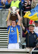 4 August 2007; Tommy Gill, Wicklow, lifts the Tommy Murrphy cup. Tommy Murphy Cup Final, Wicklow v Antrim, Croke Park, Dublin. Picture credit; Oliver McVeigh / SPORTSFILE