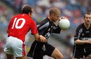 4 August 2007; David Kelly, Sligo, in action against John Miskella, Cork. Bank of Ireland Football Championship Quarter Final, Sligo v Cork, Croke Park, Dublin. Picture Credit; Ray McManus / SPORTSFILE