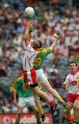4 August 2007; Kevin Hughes, Tyrone, in action against Nigel Crawford, Meath. Bank of Ireland Football Championship Quarter Final, Tyrone v Meath, Croke Park, Dublin. Picture Credit; Ray McManus / SPORTSFILE