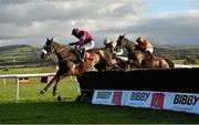 7 December 2014; Don Cossack, with Brian O'Connell up, clears the last ahead of Boston Bob, centre, with Ruby Walsh up, and Texas Jack, with Paul Carberry up, on their way to winning the John Durkan Memorial Punchestown Steeplechase. Punchestown Racecourse, Punchestown, Co. Kildare. Picture credit: Barry Cregg / SPORTSFILE