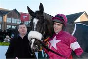 7 December 2014; Trainer Gordon Elliott, and jockey Brian O'Connell with Don Cossack after winning the John Durkan Memorial Punchestown Steeplechase. Punchestown Racecourse, Punchestown, Co. Kildare. Picture credit: Barry Cregg / SPORTSFILE