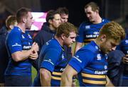 7 December 2014; A dejected Sean Cronin, centre, and Ian Madigan, right, Leinster, following their side's defeat. European Rugby Champions Cup 2014/15, Pool 2, Round 3, Harlequins v Leinster. Twickenham Stoop, Twickenham, London, England. Picture credit: Stephen McCarthy / SPORTSFILE