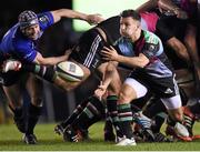 7 December 2014; Danny Care, Harlequins, in action against Isaac Boss, Leinster. European Rugby Champions Cup 2014/15, Pool 2, Round 3, Harlequins v Leinster. Twickenham Stoop, Twickenham, London, England. Picture credit: Stephen McCarthy / SPORTSFILE