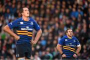 7 December 2014; Sean Cronin, right, and Devin Toner, Leinster. European Rugby Champions Cup 2014/15, Pool 2, Round 3, Harlequins v Leinster. Twickenham Stoop, Twickenham, London, England. Picture credit: Stephen McCarthy / SPORTSFILE
