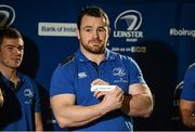 8 December 2014; Cian Healy pulls out the name of Blackrock College during the Bank of Ireland Leinster Schools Cup Draw in association with Beauchamps Solicitors. House of Lords, Bank of Ireland, College Green, Dublin. Photo by Sportsfile