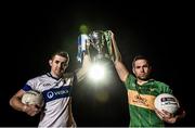 9 December 2014; #TheToughest â€“ Hugh Gill of St.Vincentâ€™s is pictured alongside Rhode GAA star Pauric Sullivan ahead of the AIB GAA Leinster Senior Football Club Championship Final on the 14th of December in Navan at 2pm. St. Vincentâ€™s are the current holders of #TheToughest title in Leinster and will look to defend their crown against Offaly side. For exclusive content and to see why the AIB Club Championships are #TheToughest follow us @AIB_GAA and on Facebook at facebook.com/AIBGAA. Johnstown House, Enfield, Co Meath. Picture credit: Stephen McCarthy / SPORTSFILE