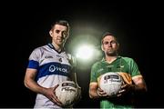 9 December 2014; #TheToughest â€“ Hugh Gill of St.Vincentâ€™s is pictured alongside Rhode GAA star Pauric Sullivan ahead of the AIB GAA Leinster Senior Football Club Championship Final on the 14th of December in Navan at 2pm. St. Vincentâ€™s are the current holders of #TheToughest title in Leinster and will look to defend their crown against Offaly side. For exclusive content and to see why the AIB Club Championships are #TheToughest follow us @AIB_GAA and on Facebook at facebook.com/AIBGAA. Johnstown House, Enfield, Co Meath. Picture credit: Stephen McCarthy / SPORTSFILE