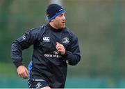 9 December 2014; Leinster's Luke Fitzgerald in action during squad training ahead of their European Rugby Champions Cup 2014/15, Pool 2, Round 4, match against Harlequins on Saturday. Leinster Rugby Squad Training, Rosemount, UCD, Belfield, Dublin. Picture credit: Pat Murphy / SPORTSFILE