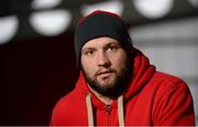 9 December 2014; Ulster's Dan Tuohy after a press conference ahead of their European Rugby Champions Cup 2014/15, Pool 3, Round 4, match against Scarlets on Sunday. Ulster Rugby Press Conference, Kingspan Stadium, Ravenhill Park, Belfast. Picture credit: Oliver McVeigh / SPORTSFILE