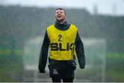 9 December 2014; Connacht's Jack Carty takes a drink of some rain during during squad training ahead of their European Rugby Challenge Cup match against Bayonne on Saturday. Connacht Rugby Squad Training, The Sportsground, Galway. Picture credit: Diarmuid Greene / SPORTSFILE