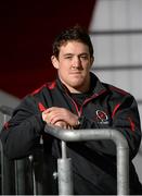 9 December 2014; Ulster's Declan Fitzpatrick after a press conference ahead of their European Rugby Champions Cup 2014/15, Pool 3, Round 4, match against Scarlets on Sunday. Ulster Rugby Press Conference, Kingspan Stadium, Ravenhill Park, Belfast. Picture credit: Oliver McVeigh / SPORTSFILE