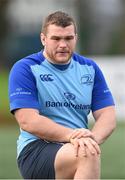 9 December 2014; Leinster's Jack McGrath in action during squad training ahead of their European Rugby Champions Cup 2014/15, Pool 2, Round 4, match against Harlequins on Saturday. Leinster Rugby Squad Training, Rosemount, UCD, Belfield, Dublin. Picture credit: Pat Murphy / SPORTSFILE