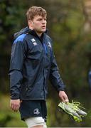 9 December 2014; Leinster's Jordi Murphy arrives for squad training ahead of their European Rugby Champions Cup 2014/15, Pool 2, Round 4, match against Harlequins on Saturday. Leinster Rugby Squad Training, Rosemount, UCD, Belfield, Dublin. Picture credit: Pat Murphy / SPORTSFILE