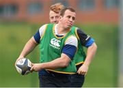 9 December 2014; Leinster's Bryan Byrne in action during squad training ahead of their European Rugby Champions Cup 2014/15, Pool 2, Round 4, match against Harlequins on Saturday. Leinster Rugby Squad Training, Rosemount, UCD, Belfield, Dublin. Picture credit: Pat Murphy / SPORTSFILE