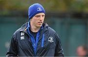 9 December 2014; Leinster's Darragh Fanning arrives for squad training ahead of their European Rugby Champions Cup 2014/15, Pool 2, Round 4, match against Harlequins on Saturday. Leinster Rugby Squad Training, Rosemount, UCD, Belfield, Dublin. Picture credit: Pat Murphy / SPORTSFILE